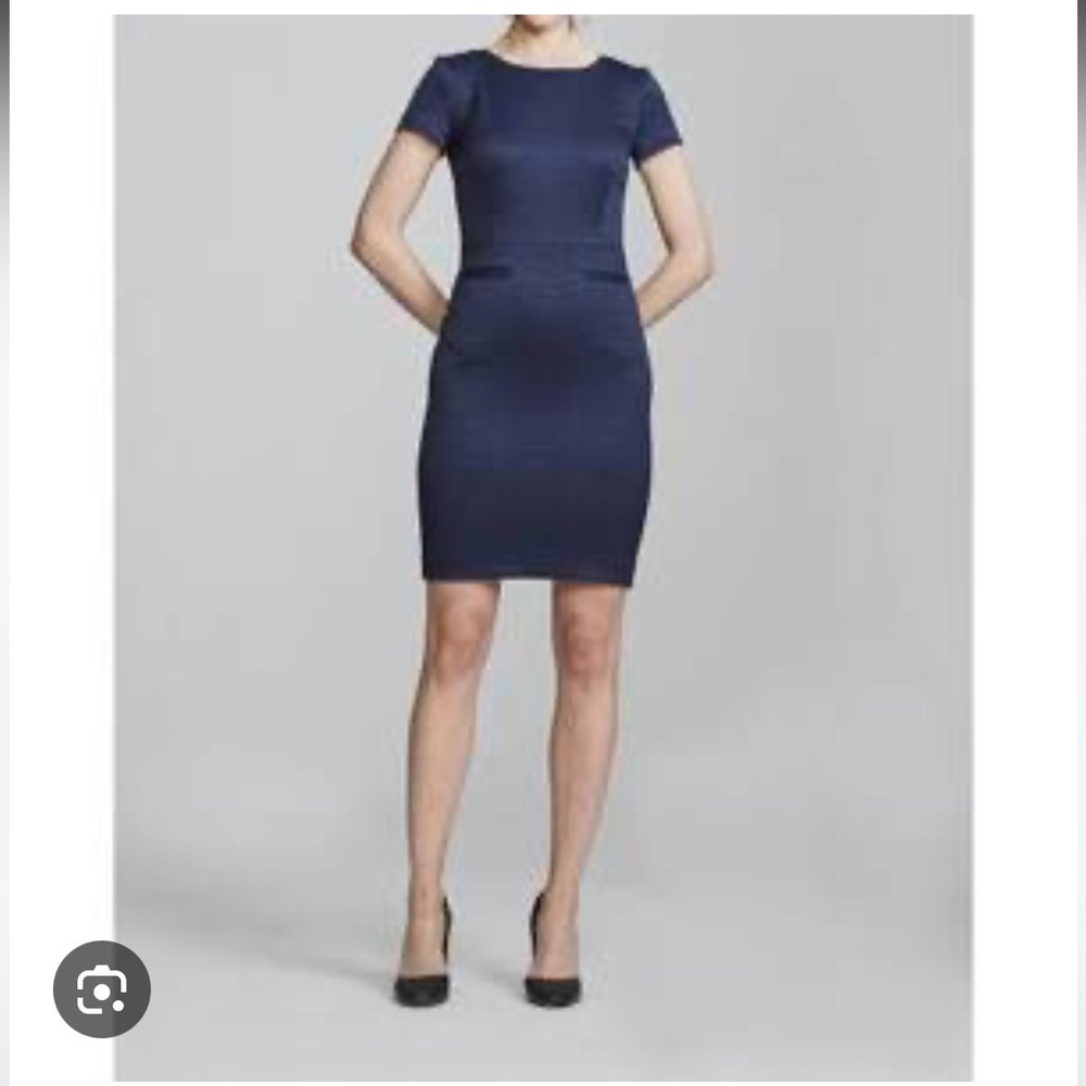 Nora Gardner Estie Dress in Navy Blue